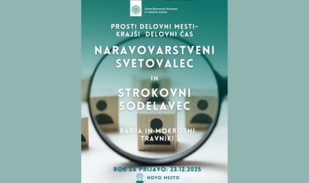 Naravovarstveni svetovalec in Strokovni sodelavec na projektu Barja in mokrotni travniki