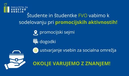 Vabilo k sodelovanju pri promocijskih aktivnostih