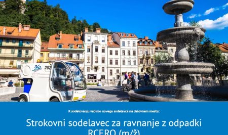 Strokovni sodelavec za ravnanje z odpadki RCERO« (m/ž)