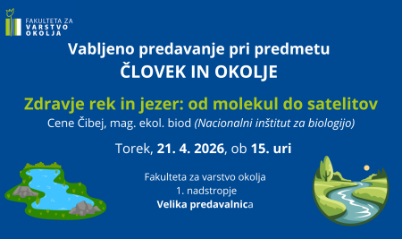 Zdravje rek in jezer: od molekul do satelitov