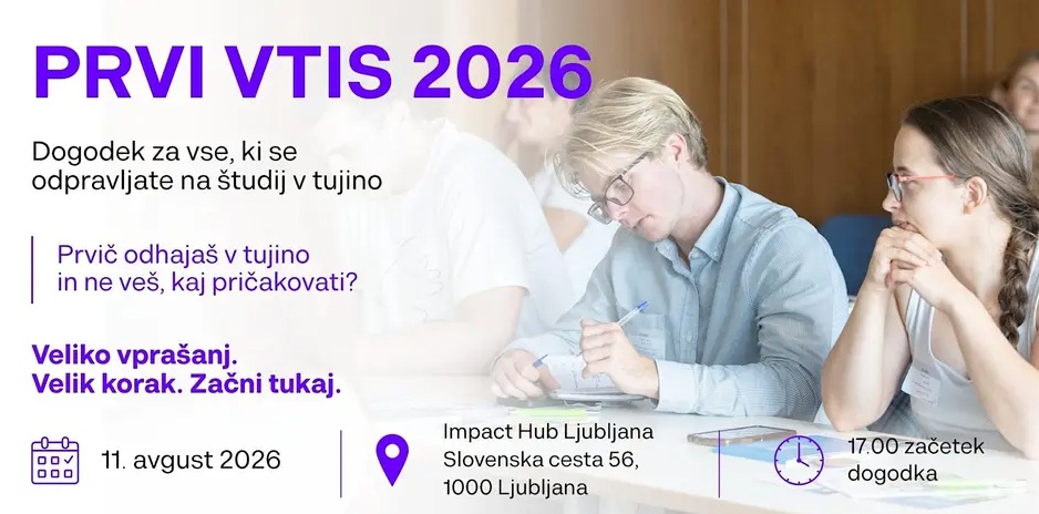 Banner za dogodek Prvi vtis 2026