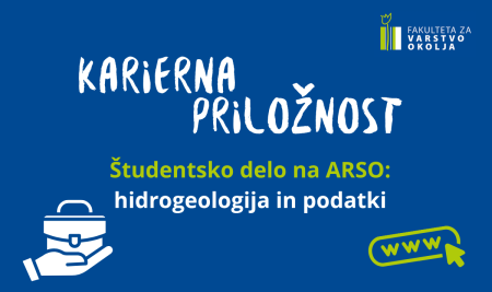 Študentsko delo na ARSO na področju hidrogeologije