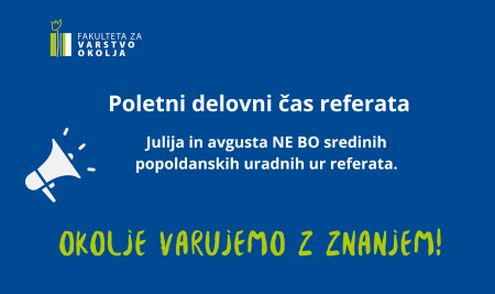 Poletni delovni čas referata