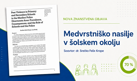 Nova raziskava o medvrstniškem nasilju v šolskem okolju
