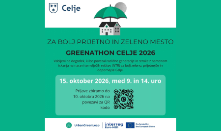 Greenathon Celje 2026: študenti, soustvarjajte bolj zeleno Celje